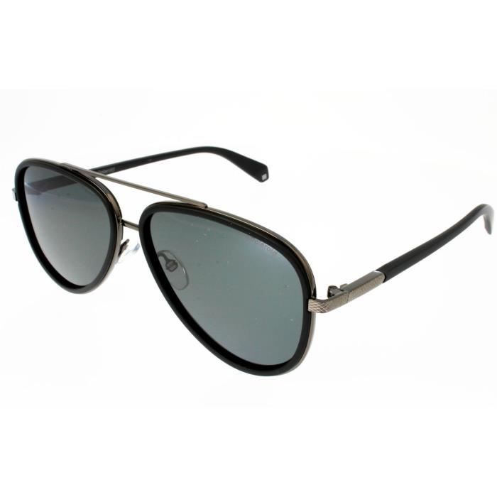 Lunettes de soleil POLAROID PLD 2073 Noir Mat New pilote Mixte Indice 3 Polarisé