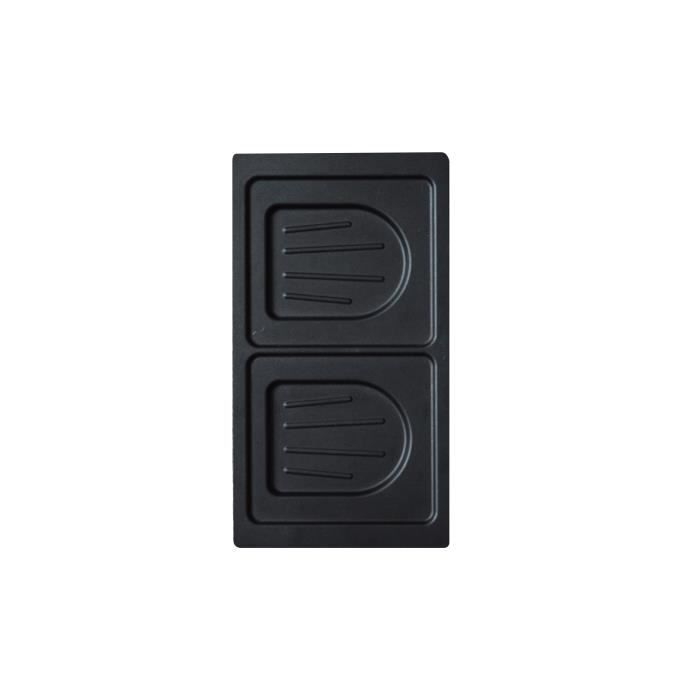 SENYA Lot de 2 plaques croque-monsieur - Gaufrier Multi Waffles
