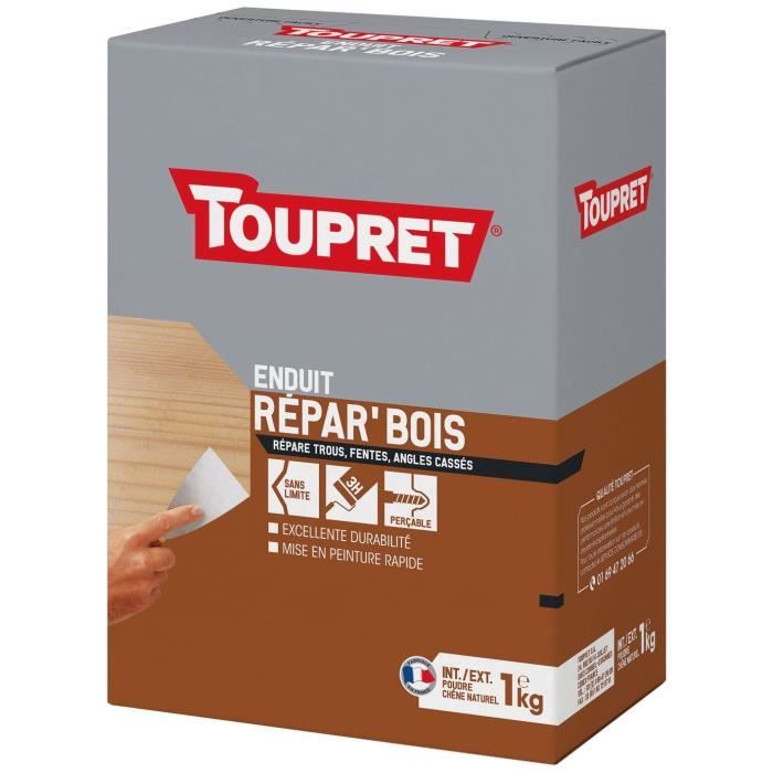 Rebouchage bois 2 en 1 Poudre TOUPRET 1kg - BCREPBO01