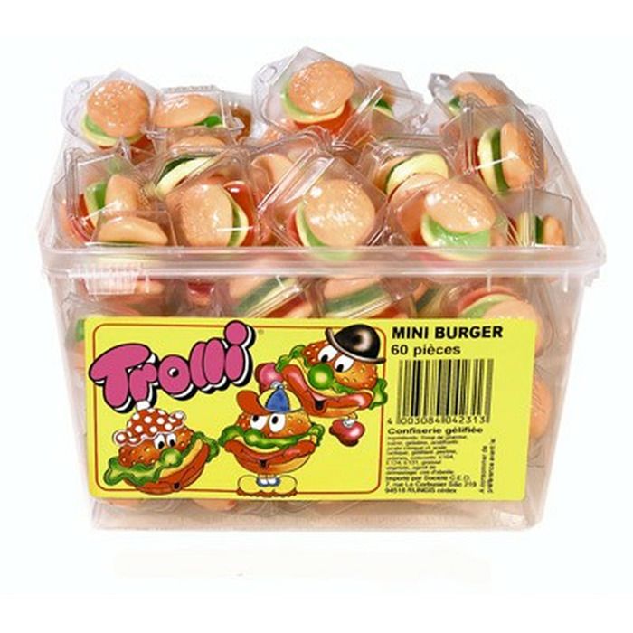 Trolli Mini Burger [Bac de 60 pices]