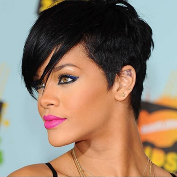 Nouveau Noir Perruque Cheveux Naturels pour Femme perruque bouclée cheveux bouclés perruque synthétique Perruque