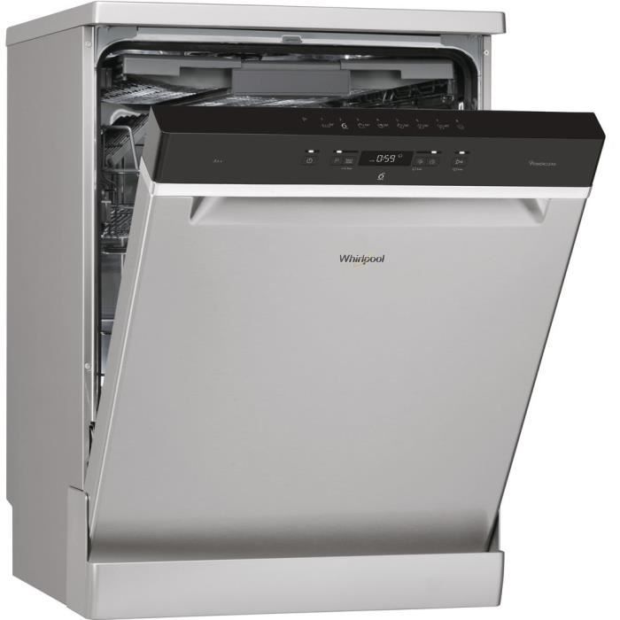 Whirlpool WFC 3C24 PF X, Autonome, Acier inoxydable, Taille maximum (60 cm), Noir, boutons, 1,3 m