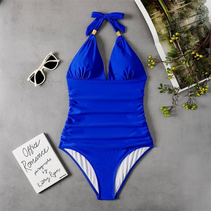 Coloquin Maillot De Bain Push-Up Rembourré Pour Femme - Haut De Bikini Sexy Avec Col V