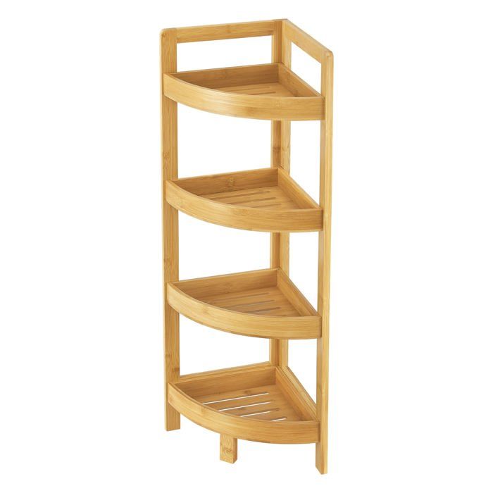 Étagère dangle 4 niveaux pour salle de bain ou cuisine 80 x 23 x 23