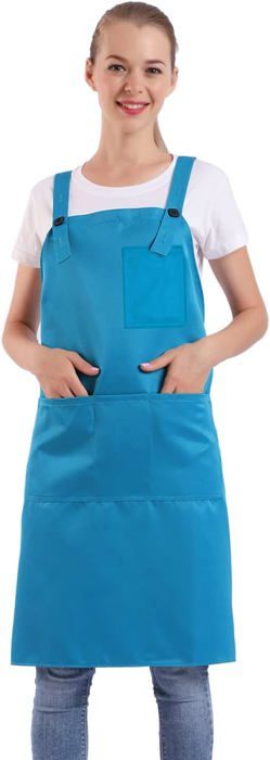 JClorix Tablier Cuisine Homme Cross-Back 100% Coton, 68 × 76 Cm 3