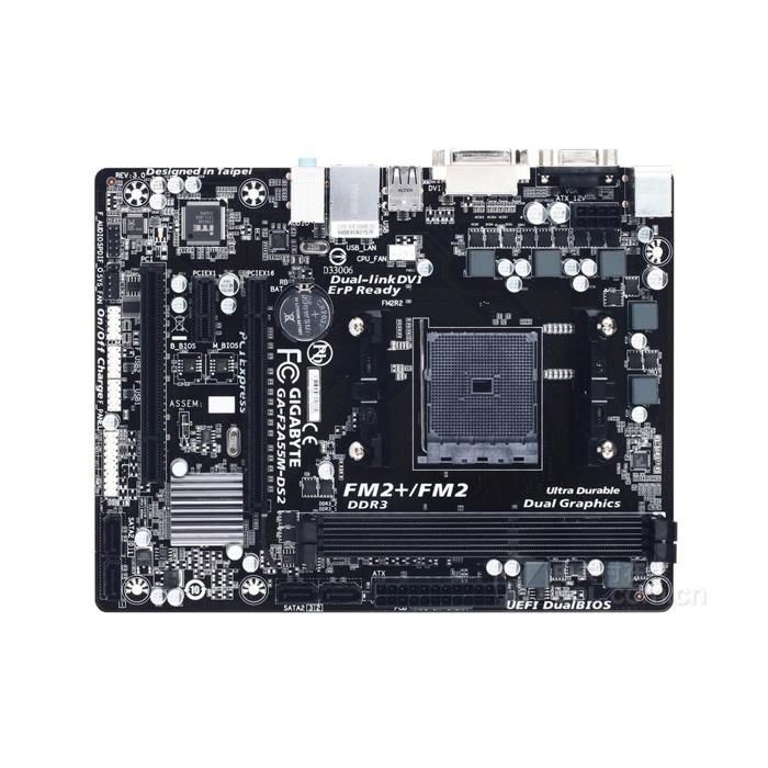 Carte mère GIGABYTE GA-F2A55M-DS2 AMD A55 Socket FM2+ 2xDDR3 SDRAM 64GB Micro ATX - Gigabyte
