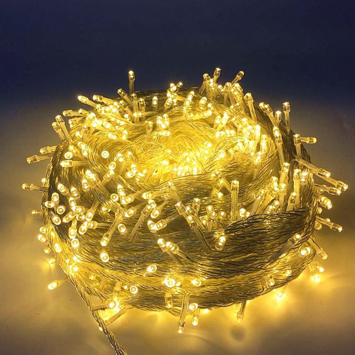 Guirlande Lumineuse D'extérieur 100 M - 1000 LED, Guirlandes Lumineuses De Noel Avec Telecommande Intensite Variable 8 Modes Etancheite Ip44 98306466
