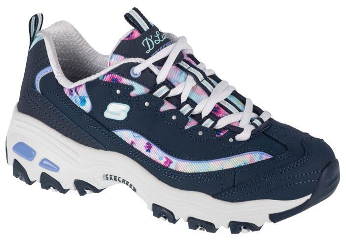Skechers Baskets Femme - Bleu marine - Skechers DLites-Blooming Fields