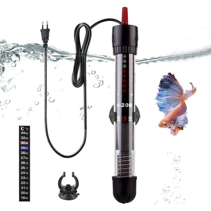 Comparer les prix de Chauffage Submersible pour Aquarium 50WRglableMini Tige Chauffante pour Rservoirs Poissons 60L PZCC