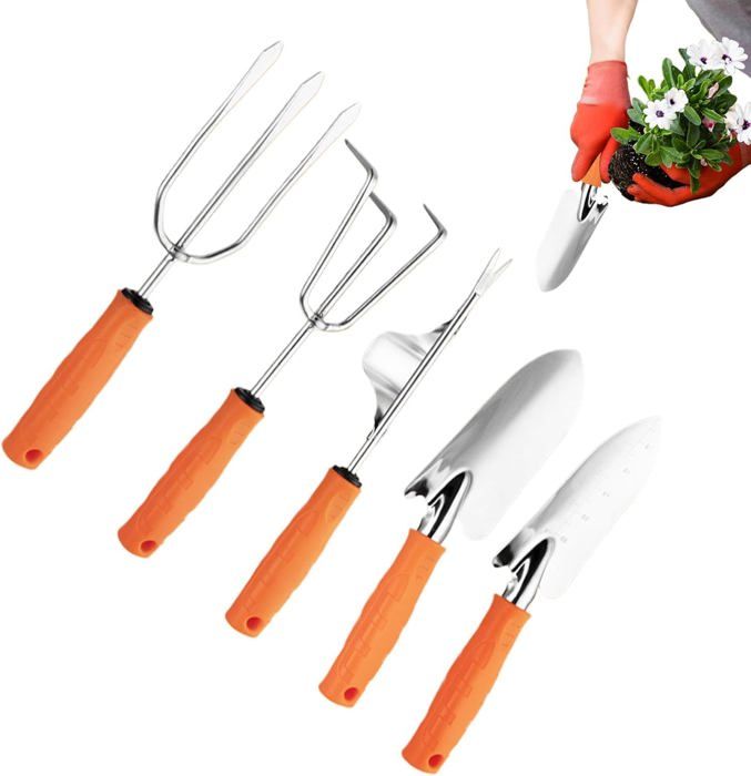 Kit Outils Jardinage 10 Pièces Housolution - Poignée Caoutchouc Antidérapante - Pour Femmes, Fête Des Mères