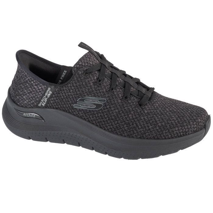 Skechers Skechers Arch Fit 2.0 Look Ahead 232462-BBK – Baskets homme noir maille respirante