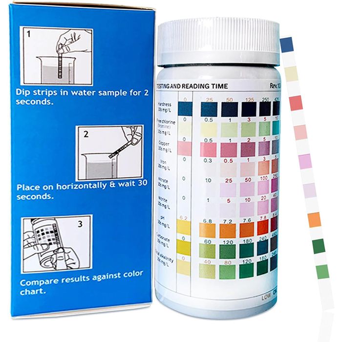 Comparer les prix de 100 bandelettes de test pour aquarium PH 9 en 1 Testeur deau Kit de test pour sources chaudes piscines étangs