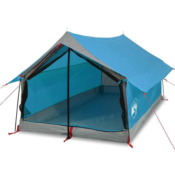 Tente De Camping 2 Personnes – Dôme 198x145x105 Cm, Polyester 185T Imperméable, 1,5 Kg, Double Entrée