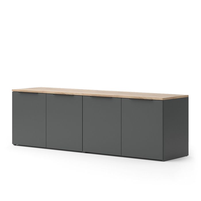 Mur de salon Wido 2 pièces Anthracite Vicco 49802