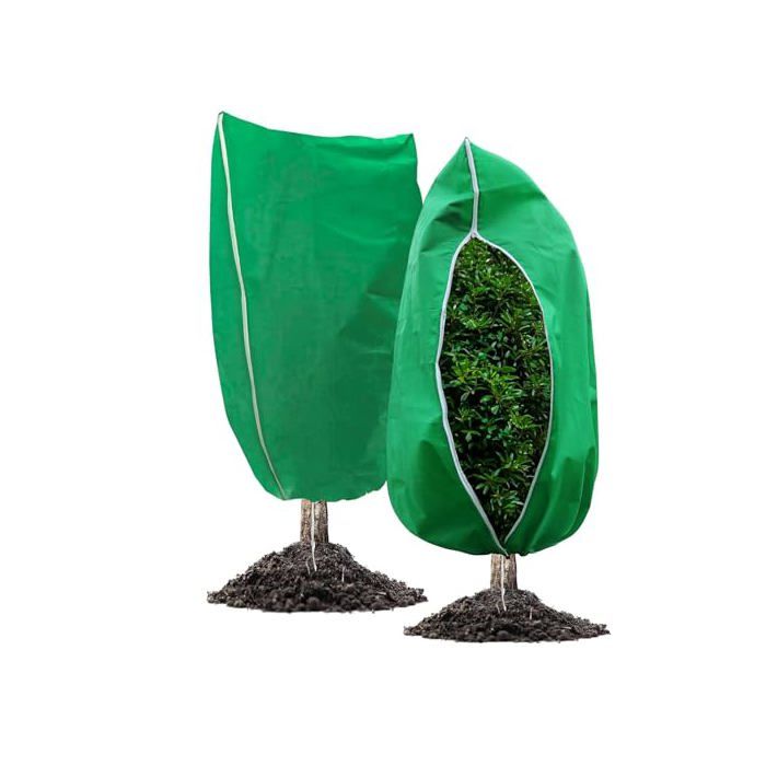 Voile dhivernage pour plantes - DOK - Lot de 2 - 120x100 cm - 80g/m² - Imperméable - Protection contre le gel