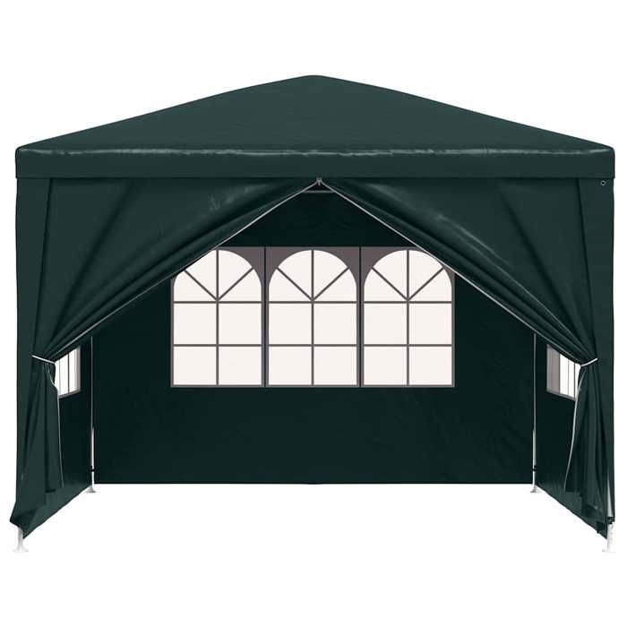 Tente de réception 3x3 m - MEUBLECHIC - Vert - 3x3x255 m - Résistance aux UV et à leau
