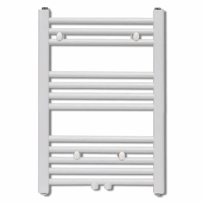 （Haute qualité）Blanc Radiateur sèche-serviettes vertical de salle de bain 500x764 mm Poids 6.5 Kg_997684