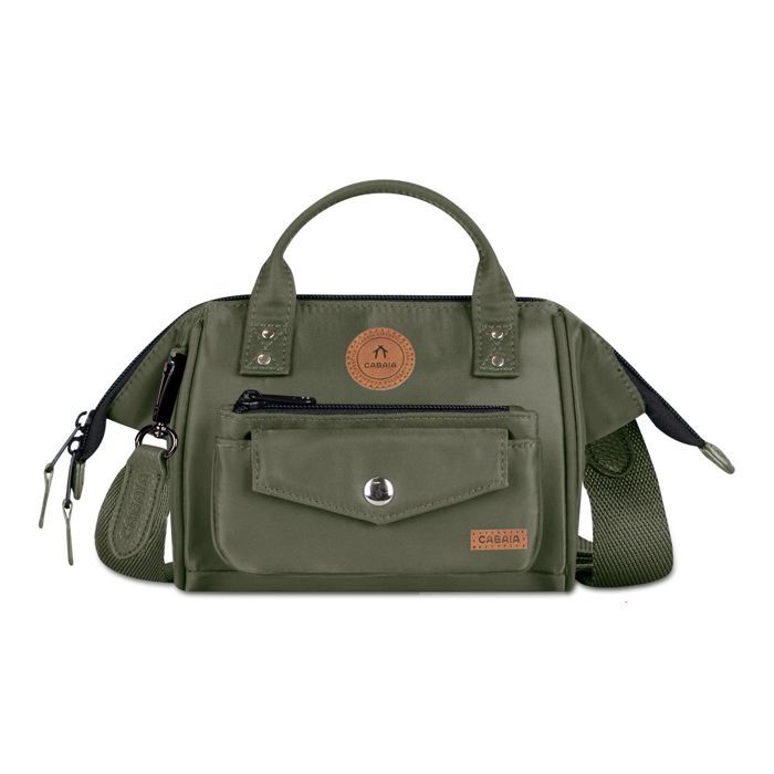 Sac à main bandoulière - CABAIA - Adventurer Nubuck Crossbody S - vert olive - 2L - 14x18x7 cm