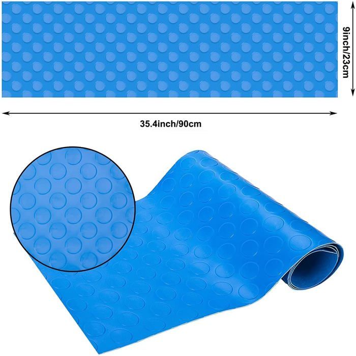 2 tapis PVC antidérapants pour échelle de piscine hors sol protection de texture pour doublure et escaliers dimensions 90x23 cm