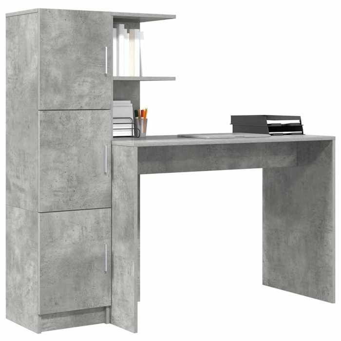 Décoratif - Gris Bureau détude-Bureau décriture 2 pcs Gris béton design contemporain542703
