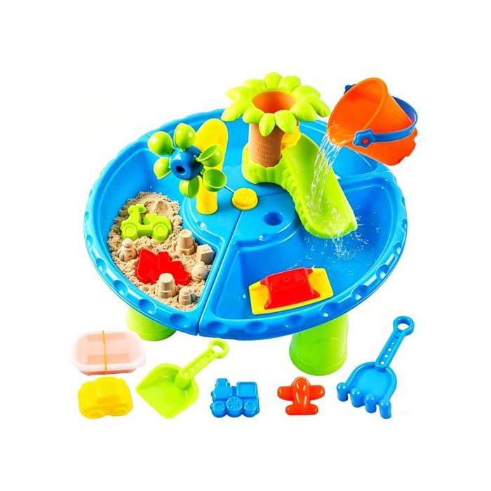 Table de jeu de sable et d'eau avec des formes de bac sable - Jeux - Jouets Table de jeu de sable et d'eau avec des formes de bac sable - Jeux - Jouets