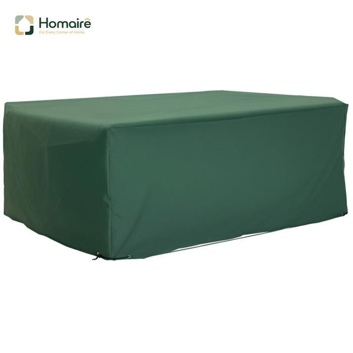 Housse de mobilier de jardin 600D Oxford étanche résistante aux UV HOMAIRE 210x140x80cm