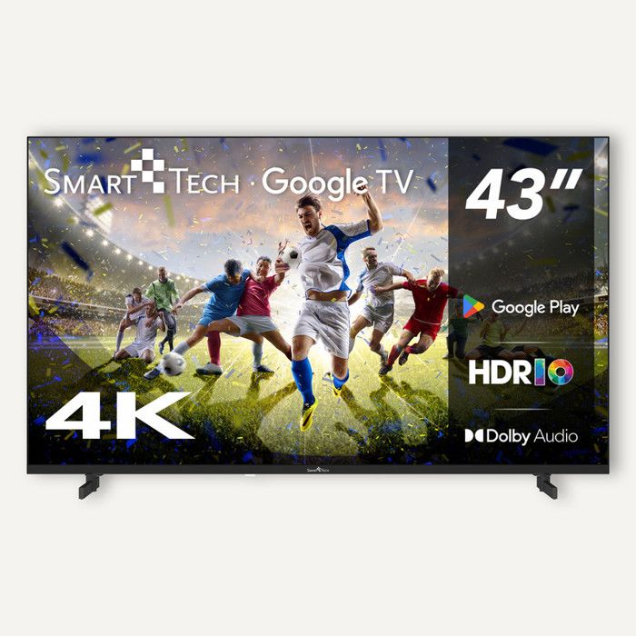 Smart Tech TV 4K UHD 43 (108 cm) 43UG16V Smart TV Google TV HDMI USB Dolby Audio HDR 10 CHROMESCAST Google Assistant