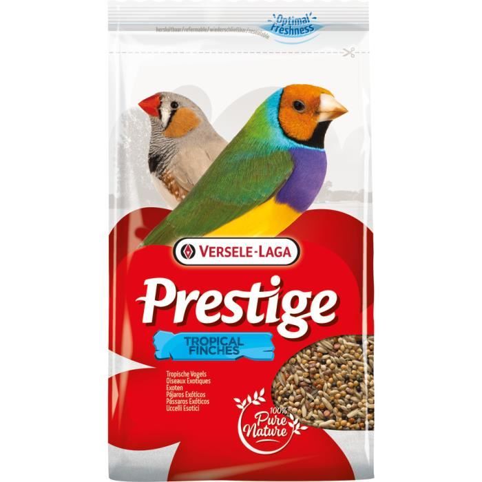 Nourriture pour oiseau exotique - Versele Laga - Prestige Exotiques - 1 kg - Mélange graines - Alimentation complète