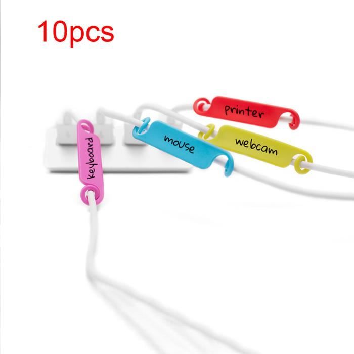 100 Étiquettes Câble Numérotées - Repérage Fils Électriques, Clip Facile - 2.5mm²