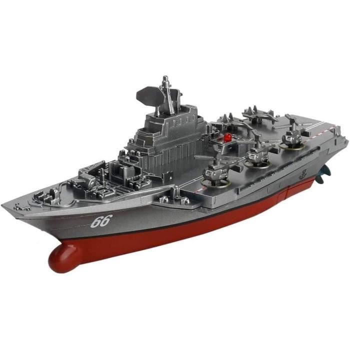 Militaire Rc Naval Navire Navire 2.4Ghz Modèle Télécommande Bateau Jouet Hors-Bord Électrique