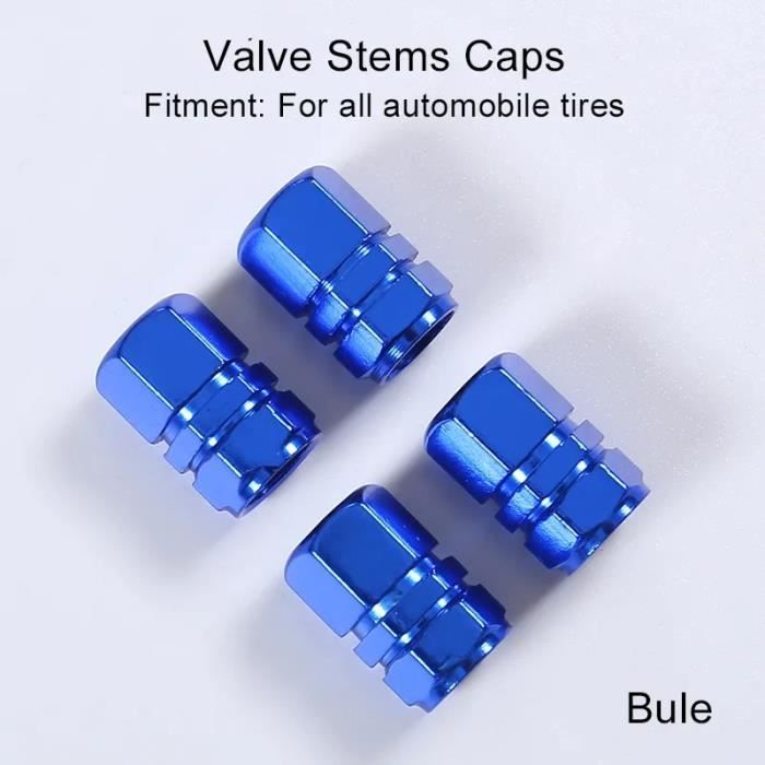 Bouchon de valve de roue bleu