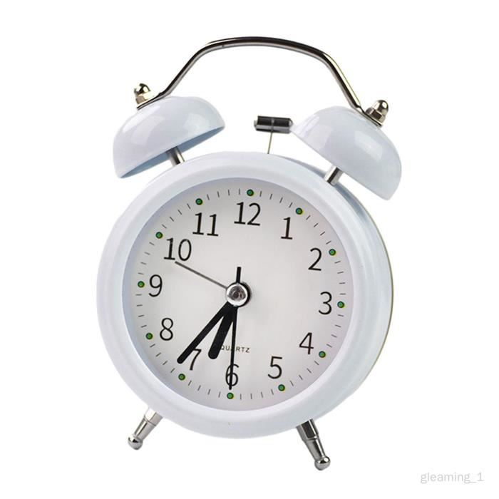 Mini Réveil De Chevet Métal – Horloge Électronique Mignonne – Petit Format Pour Mur Ou Cuisine – Taille Unique