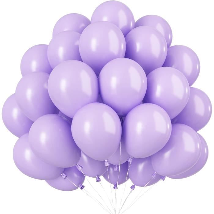 AULE Lot de 100 ballons violets métallisés en latex brillant pour décoration de fête d'anniversaire, carnaval, mariage, fête prénatale, remise de diplôme - 45,7 cm, 30,5 cm, 25,4 cm, 12,7 cm AULE Lot de 100 ballons violets métallisés en latex brillant pour décoration de fête d'anniversaire, carnaval, mariage, fête prénatale, remise de diplôme - 45,7 cm, 30,5 cm, 25,4 cm, 12,7 cm
