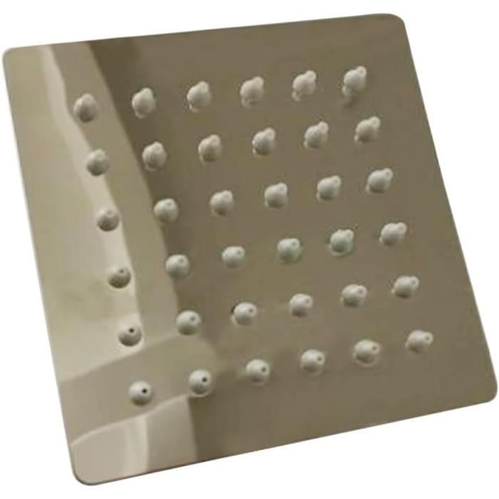Pomme De Douche Fixe - Acier Inoxydable - Extension Droite - Blanc Pomme De Douche Fixe - Acier Inoxydable - Extension Droite - Blanc
