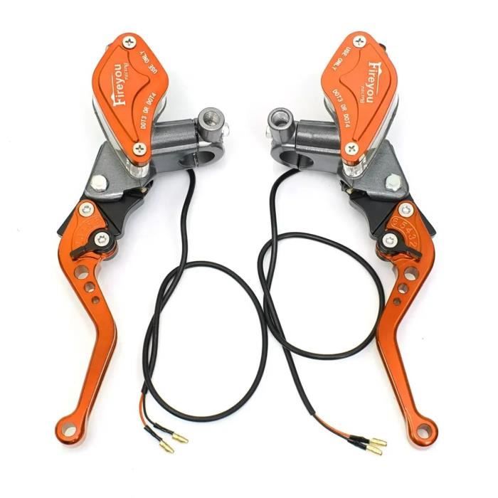 Yiran Levier Frein Buggy Quad cyclomoteur Accessoires Cylindre d'embrae hydraulique Avant Universel Gauche Droite Pompe 50-250CC poignée Scooter Moto Dirt Bike(Droite Yiran Levier Frein Buggy Quad cyclomoteur Accessoires Cylindre d'embrae hydraulique Avant Universel Gauche Droite Pompe 50-250CC poignée Scooter Moto Dirt Bike(Droite