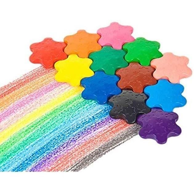 Crayons de Bébé 12 Couleurs surs et nontoxiques Crayons Maquillage pour Enfants Cdiscount