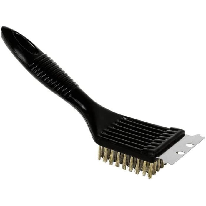Brosse De Nettoyage Barbecue UNISOPH - Poils Extra Longs, Grattoir Inox Et Poignée Thermique