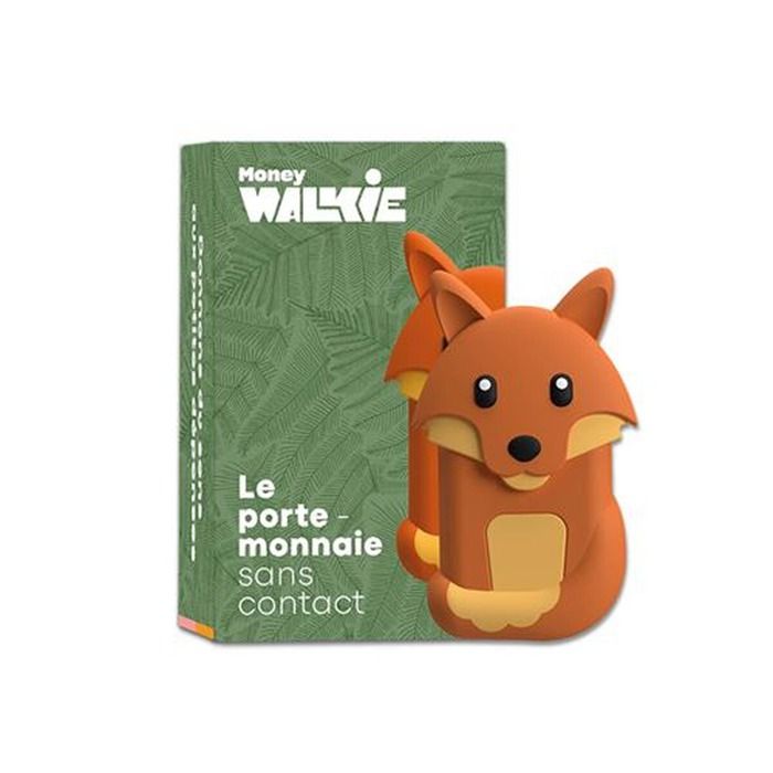 Porte-monnaie sans contact - MONEY WALKIE - Coque renard - Blanc - Enfant - Mixte