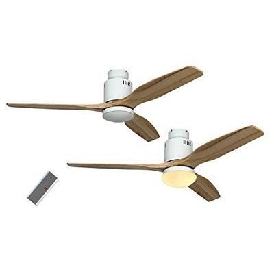 Ventilateur de Plafond Aerodynamix Eco 132cm Blanc Bois naturel - CASAFAN -