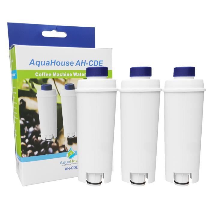 3x AquaHouse Filtre compatible pour Cartouche filtrante DeLonghi DLSC002,  SER3017, 5513292811, convient aux machines à café expresso - Cdiscount  Electroménager