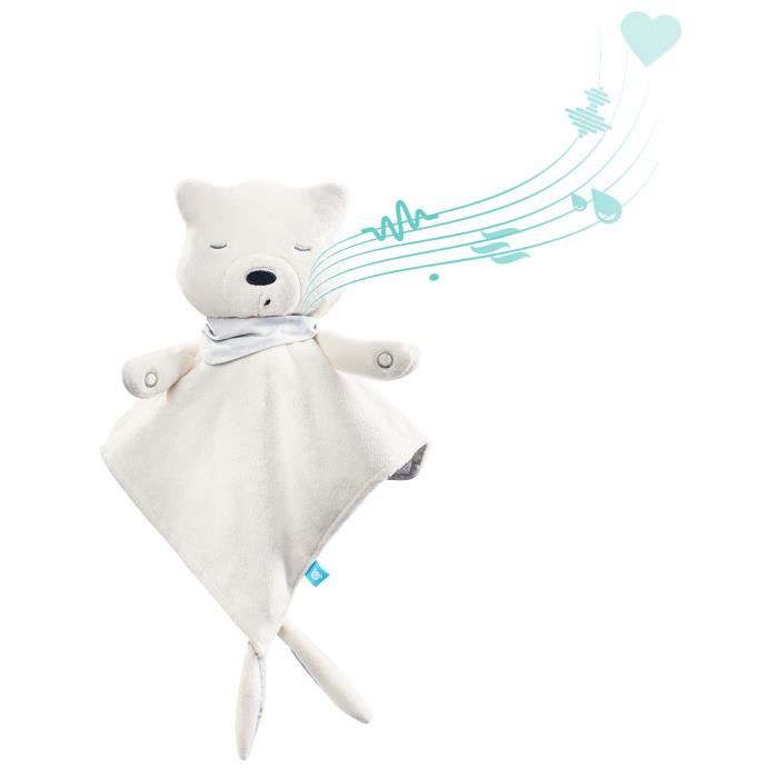 Doudou lapin bruits blancs myHummy - Gris