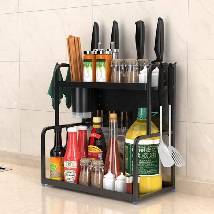 Haoyunlai Étagère de Rangement Spice Rack Countertop Assaisonnier