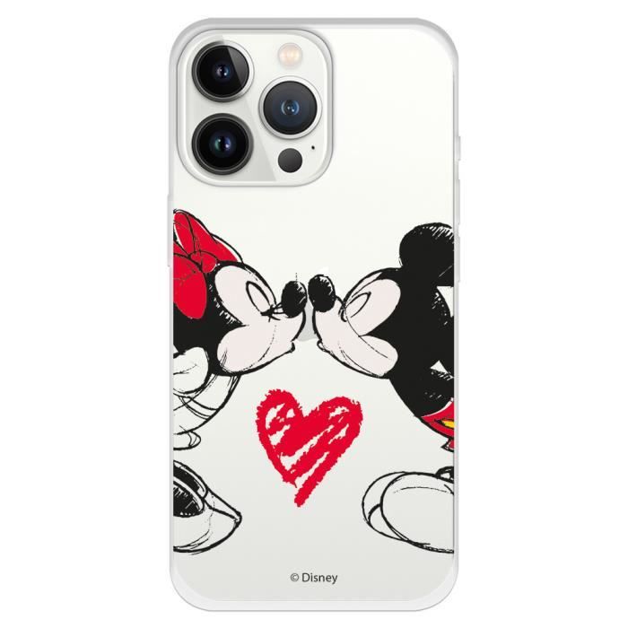Coque pour iPhone 13 Pro Officielle de Disney Mickey et Minnie Bisou -  Classiques Disney - Cdiscount Téléphonie