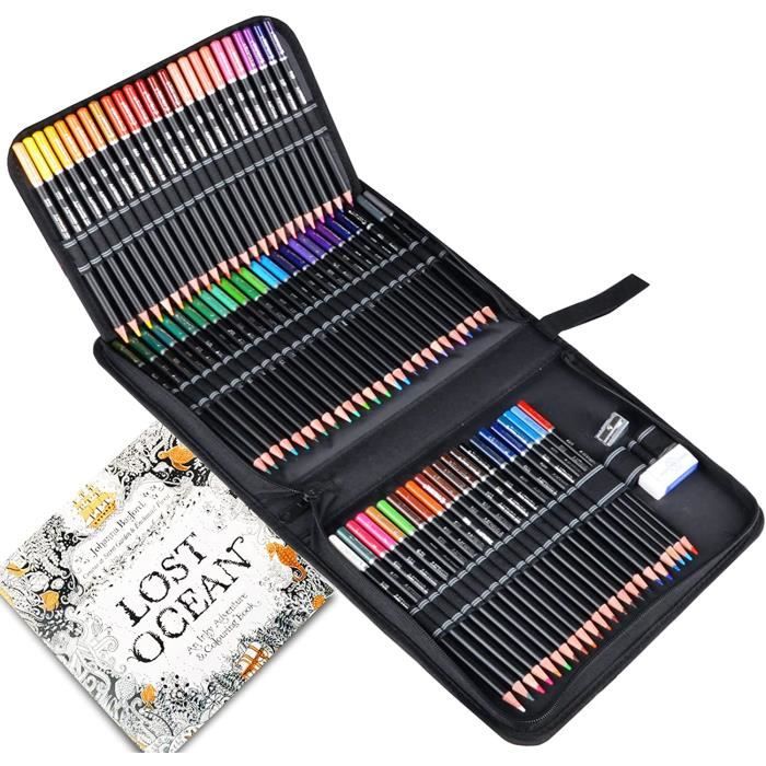 Ccfoud Kit De 72 Crayons De Couleur Fournitures D'art Pour - Temu France