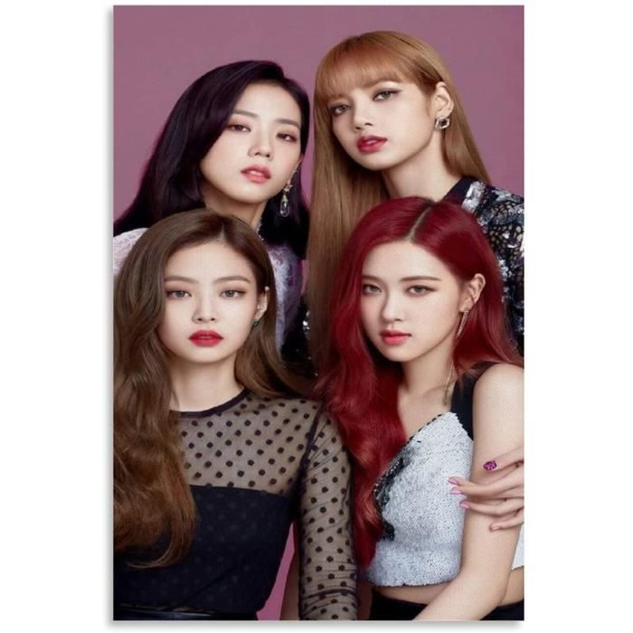 Poster Blackpink Sur Toile 40x60 Cm - Décoration Murale Vintage Pour Salon Ou Chambre - 3