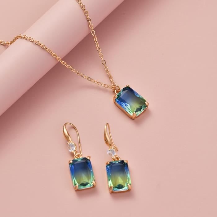 Ensemble Collier Et Boucles D'oreilles Noir Pour Poupée Ancienne Contemporaine