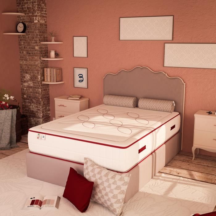 Matelas GRAND AMOUR 140x190 cm - Mémoire de forme et Mousse - Epaisseur 30 cm- 2 personnes
