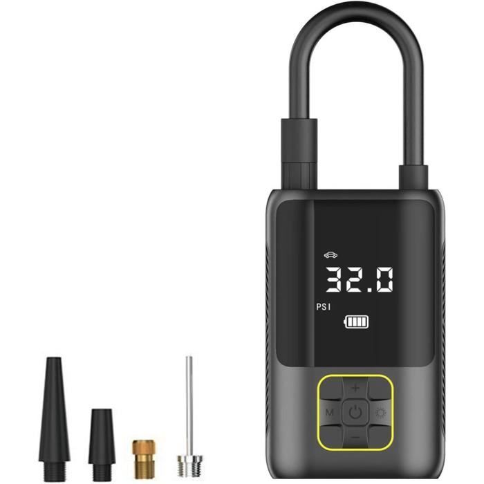 Pretty Kaurv Gonfleur De Pneu Sans Fil 12 V 120 W USB Rechargeable Compresseur D'air électrique