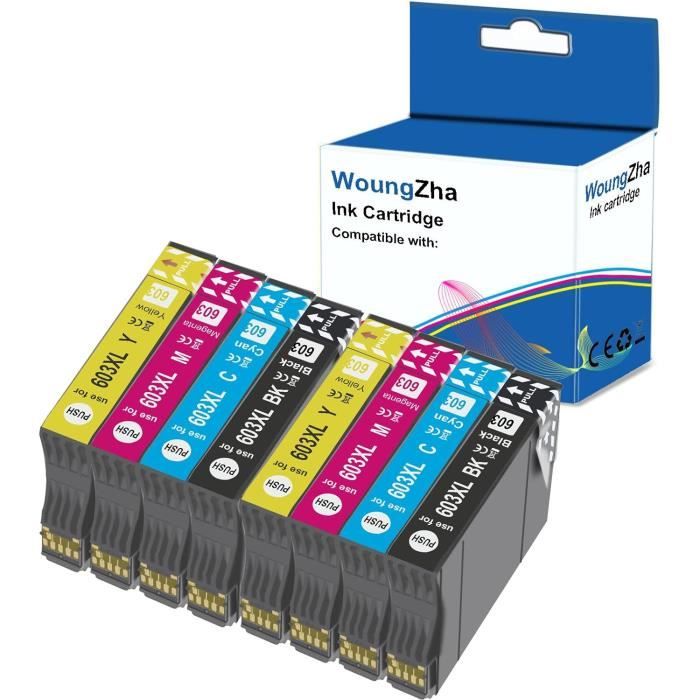 Cartouches D'encre 603XL Multipack (4 Pièces) - Compatibles Epson XP-2100, XP-4100, WF-2830 Et Autres