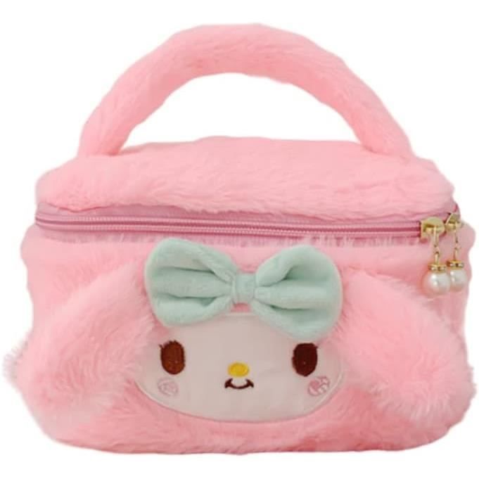 Trousse Toilette Filles - Sac Maquillage Voyage Dessin Animé | Avec Bracelet | Bleu | Portable Et Kawaii
